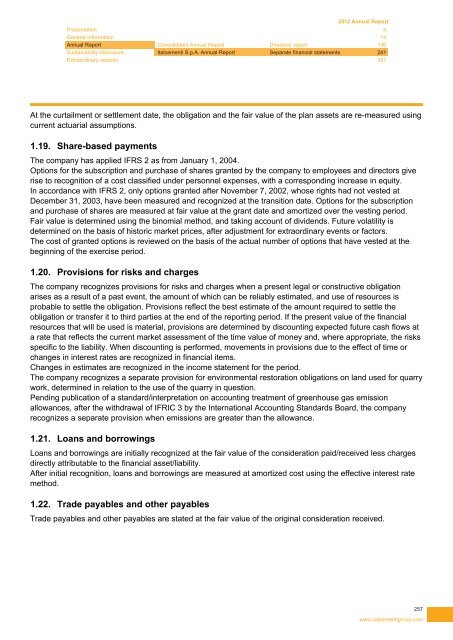 2012 Annual Report - Italcementi Group