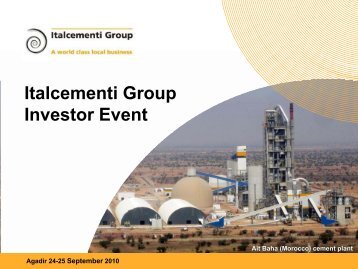 Presentation - Italcementi Group