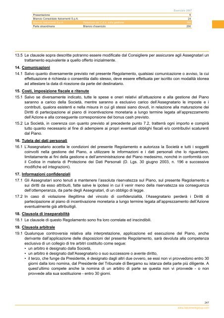 Bilancio 2007 - Italcementi Group