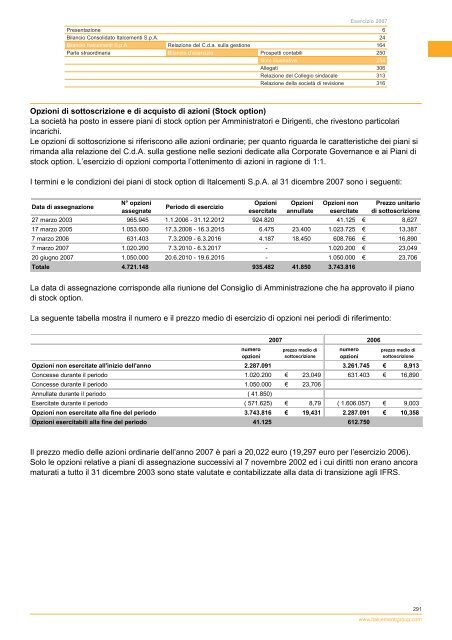 Bilancio 2007 - Italcementi Group