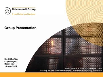 Presentation - Italcementi Group
