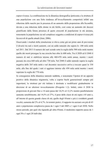 La valorizzazione dei lavoratori maturi (over 50): una ... - Italia Lavoro