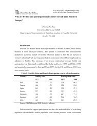 Why are fertility and participation rates so low in Italy - The Italian ...