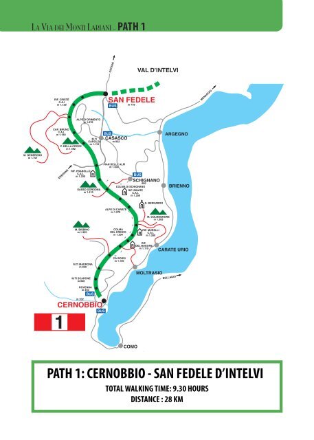 PATH 1: CERNOBBIO - SAN FEDELE D'INTELVI