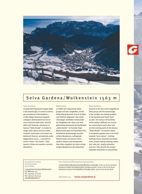 Selva Gardena/Wolkenstein 1563 m