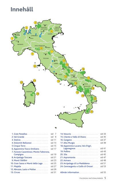 Italienska Nationalparker - Italienska Statens TuristbyrÃ¥