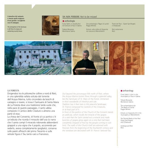 Brochure cammino Francesco