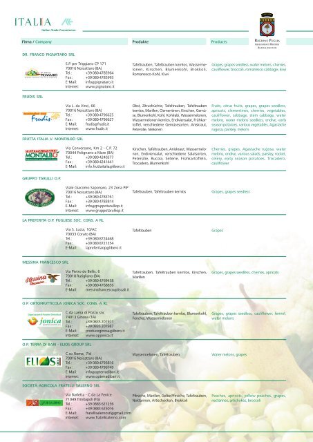 Newsletter Fruit Logistica (PDF) - Italienisches Institut fÃ¼r AuÃenhandel
