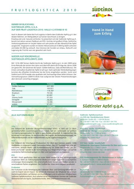 Newsletter Fruit Logistica (PDF) - Italienisches Institut fÃ¼r AuÃenhandel