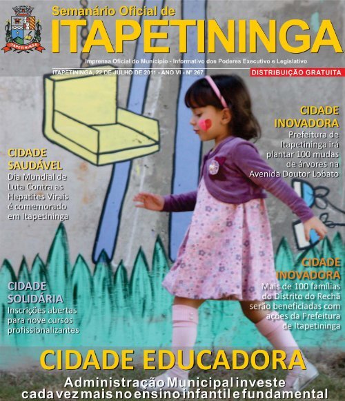 cidade educadora - Prefeitura Municipal de Itapetininga