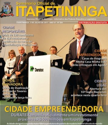 cidade educadora - Prefeitura Municipal de Itapetininga - Governo ...