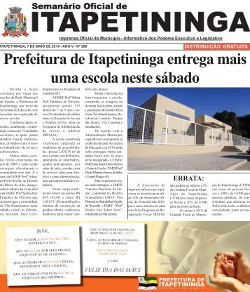Prefeitura de Itapetininga entrega mais uma escola neste sÃ¡bado