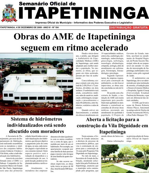 Obras do AME de Itapetininga seguem em ritmo acelerado