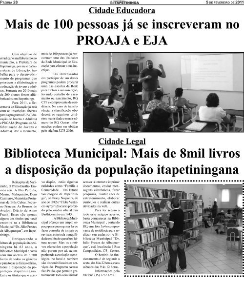 pag 1.pmd - Prefeitura Municipal de Itapetininga - Governo do ...