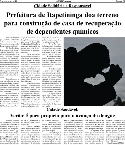 pag 1.pmd - Prefeitura Municipal de Itapetininga - Governo do ...