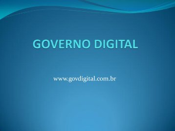 GOVERNO DIGITAL - Prefeitura Municipal de Itapetininga