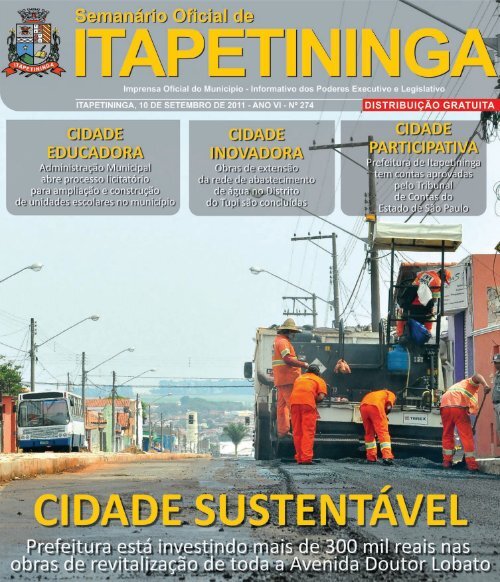 cidade educadora - Prefeitura Municipal de Itapetininga