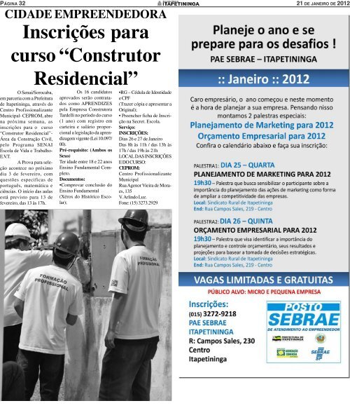 Cidade Educadora - Prefeitura Municipal de Itapetininga - Governo ...