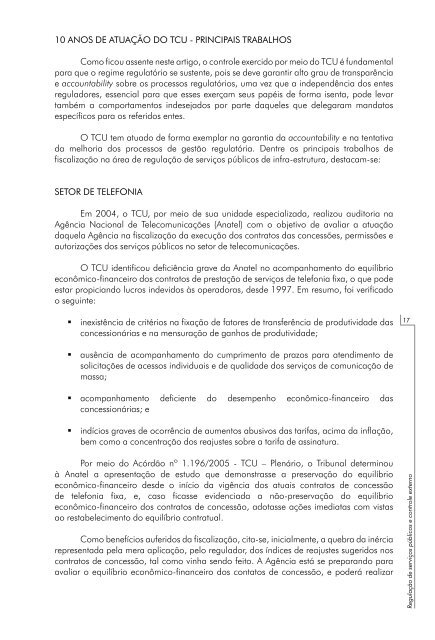 REGULAÃÃO - Tribunal de Contas da UniÃ£o