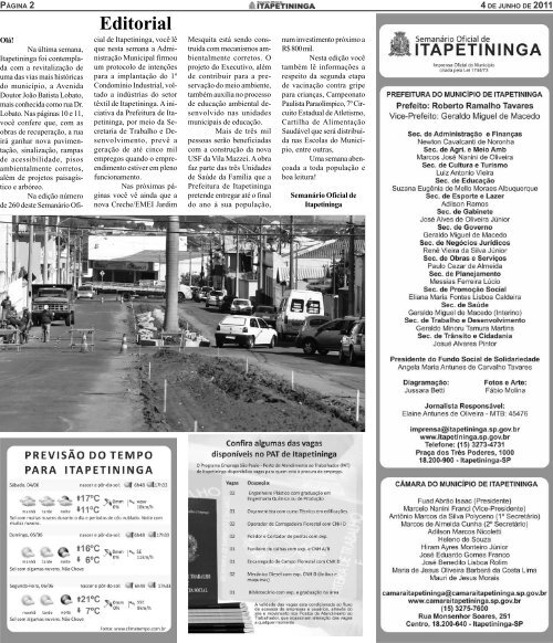 cidade legal - Prefeitura Municipal de Itapetininga