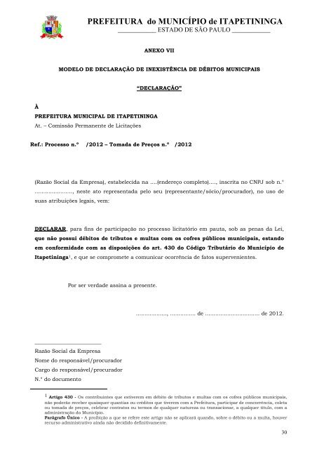 ContrataÃ§Ã£o de empresa especializada para a orientaÃ§Ã£o e ...