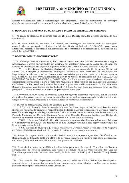 ContrataÃ§Ã£o de empresa especializada para a orientaÃ§Ã£o e ...