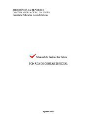 TOMADA DE CONTAS ESPECIAL - Controladoria-Geral da UniÃ£o