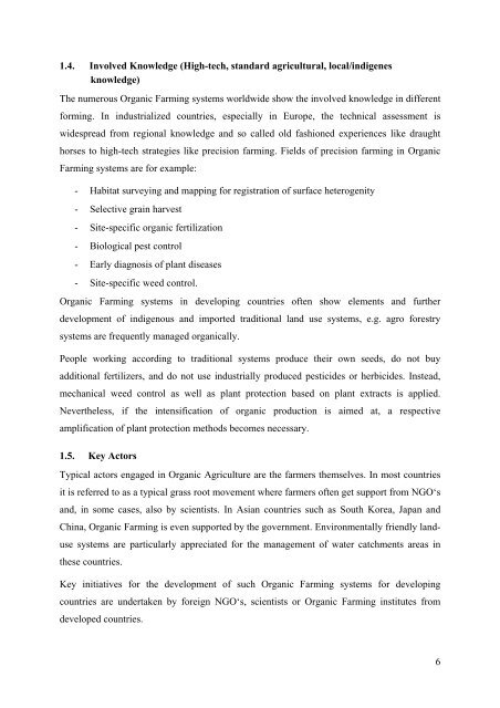 Annex 4: Case study âOrganic Farmingâ - ITAS