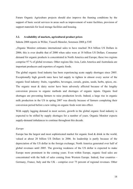 Annex 4: Case study âOrganic Farmingâ - ITAS