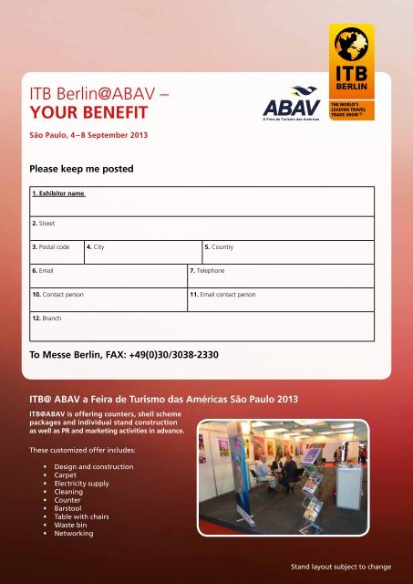 ABAV Flyer (PDF, 348.5 kB) - ITB Berlin