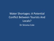 Water Shortages: A Potential Conflict Between Tourists And Locals?