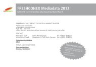 Freshconex Mediadata 2012 - ITB Berlin
