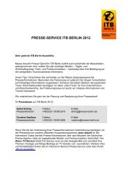 Presseservice ITB (PDF, 51,1 kB) - ITB Berlin