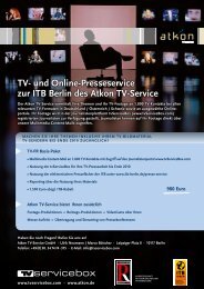 TV- und Online-Presseservice zur ITB Berlin des Atkon TV-Service