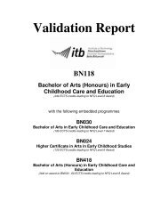 Validation Report BN118 - Early Childhood Care and Education