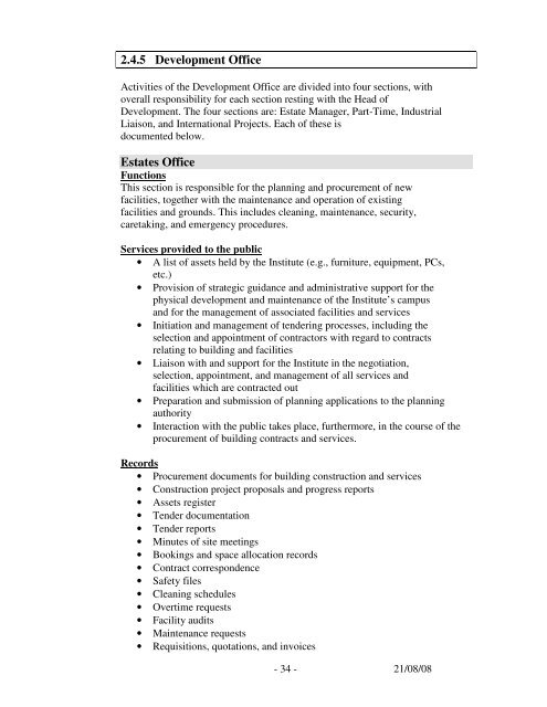 Section 15 - Institute of Technology Blanchardstown