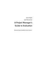 A Project Manager's Guide to Evaluation - Pontydysgu