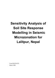 Sensitivity Analysis of Soil Site Response Modelling in Seismic ... - ITC