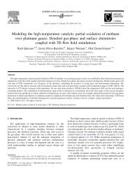 Modeling the high-temperature catalytic partial oxidation of methane ...