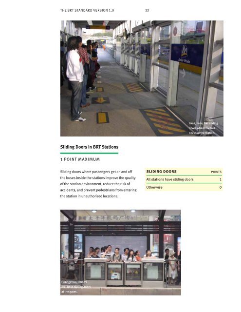 BRT Standard - ITDP | Institute for Transportation and Development ...