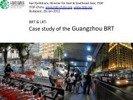 Case study of the Guangzhou BRT