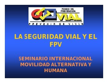 LA SEGURIDAD VIAL Y EL FPV