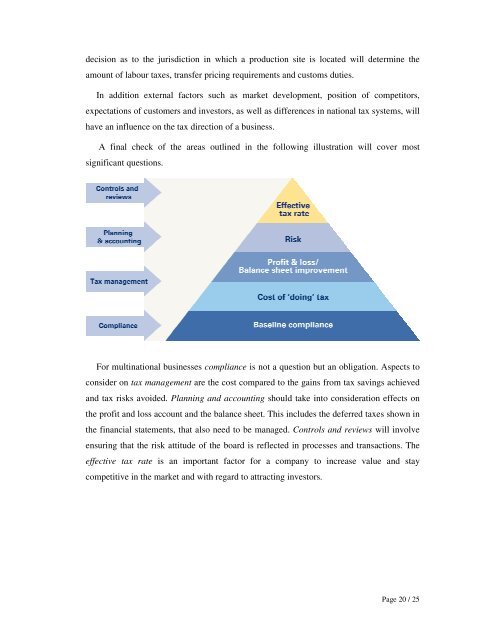 Tax Risk Management and Board Responsibility - International Tax ...