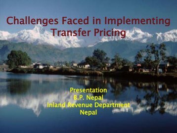 Mr. Bishnu P. Nepal, IRD, Nepal