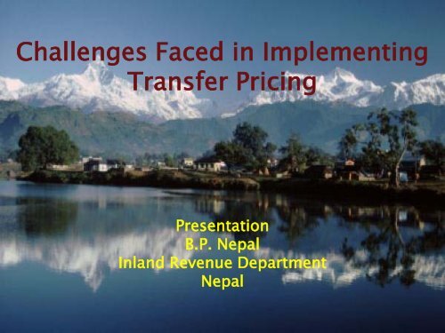 Mr. Bishnu P. Nepal, IRD, Nepal