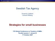 Swedish Tax Agency Suzanne Lindblom Lennart Wittberg