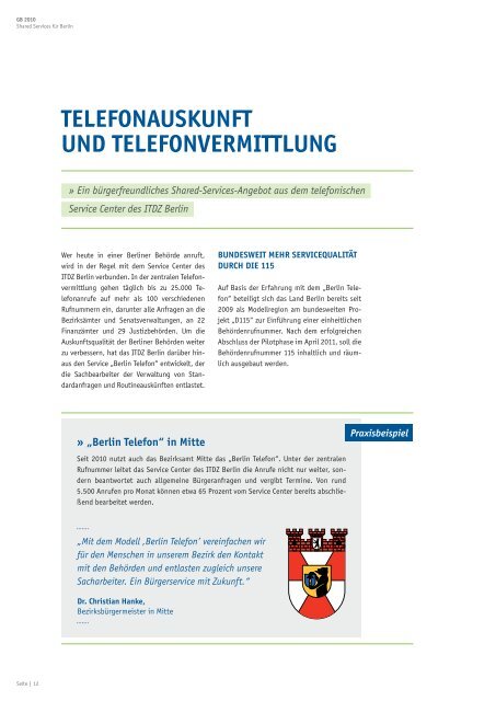 2010 (PDF) - IT-Dienstleistungszentrum Berlin