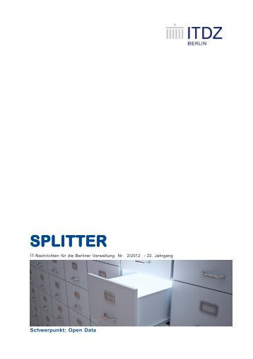 SPLITTER 2012-II - IT-Dienstleistungszentrum Berlin