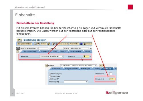 Erweiterungen in der Beschaffung - Itelligence AG