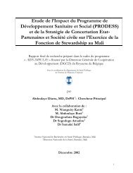 Etude de l'Impact du Programme de DÃ©veloppement Sanitaire ... - Itg